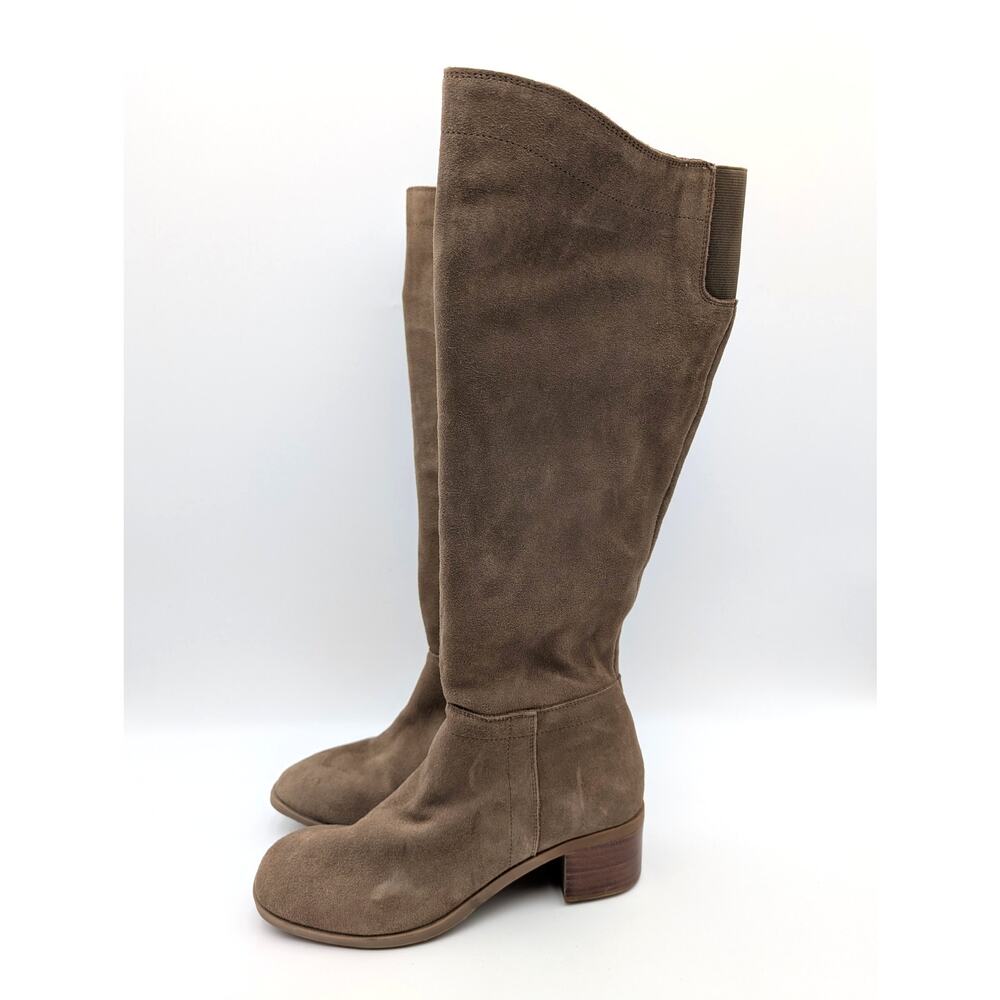 Blondo Tatiana Waterproof Knee High Boots Women's Taupe Size US9M EU40